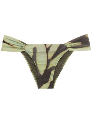 Bikini à imprimé à imprimé camouflage Lenny Niemeyer vert
