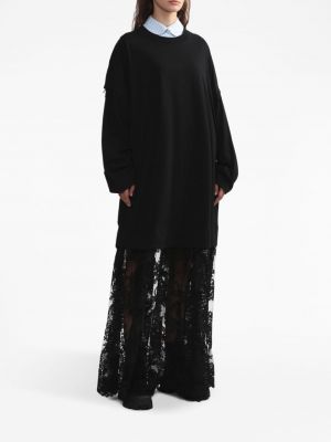 Krajkové dlouhé šaty Simone Rocha černé