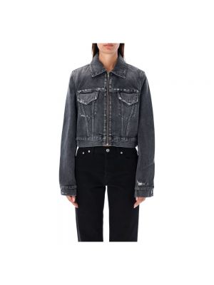 Czarna kurtka jeansowa Givenchy