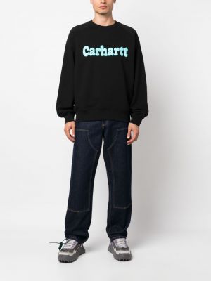 Raštuotas medvilninis džemperis su gobtuvu Carhartt Wip