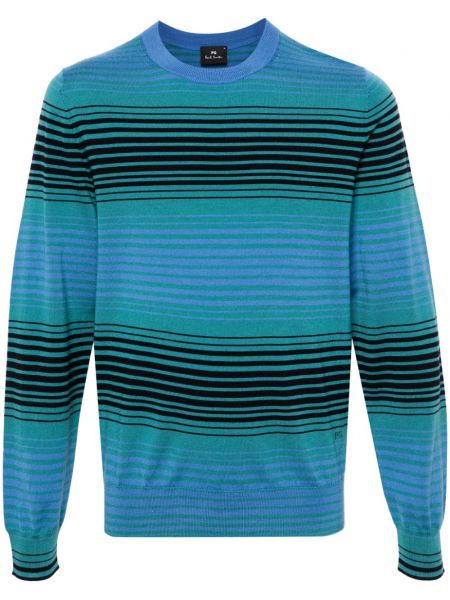Вълнен дълъг пуловер Ps Paul Smith зелено