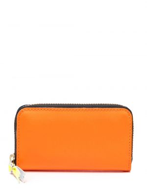 Bőr pénztárca Comme Des Garçons Wallet narancsszínű