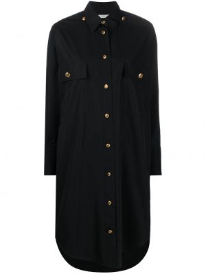 Vestido camisero con botones Givenchy negro