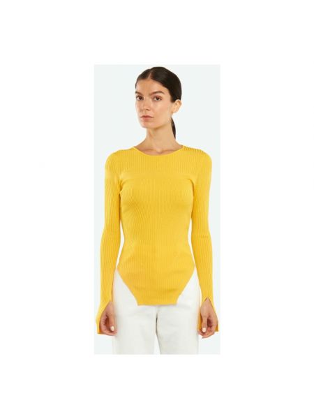 Sweter Patrizia Pepe żółty