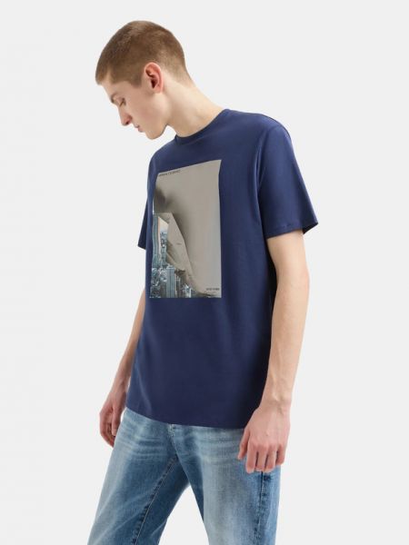 T-shirt Armani Exchange blau