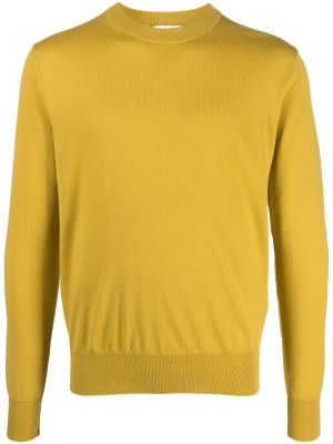 Vlněný svetr s kulatým výstřihem Altea žlutý