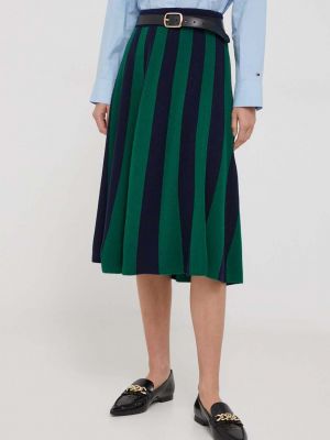 Vlněné midi sukně United Colors Of Benetton zelené