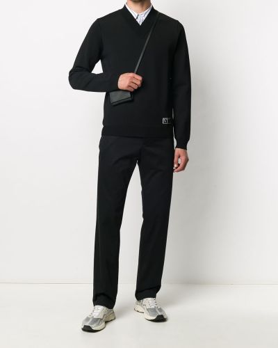 Jersey con estampado de tela jersey Valentino negro
