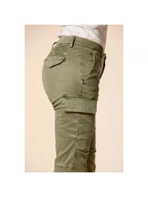 Spodnie slim fit Mason's zielone