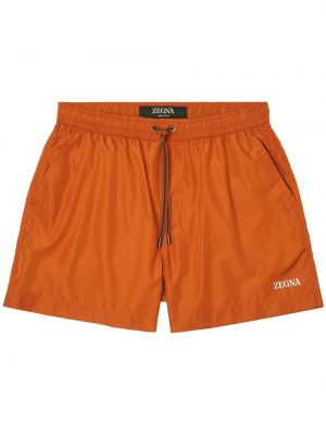 Kratke hlače s potiskom Zegna oranžna