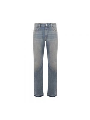 Distressed straight jeans Givenchy blau