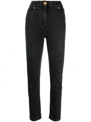 Straight jeans Balmain schwarz