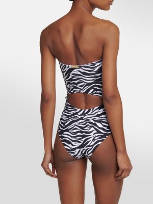 Badeanzug mit print mit zebra-muster Alexandra Miro schwarz