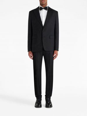 Jacquard slim fit anzug mit paisleymuster Etro schwarz
