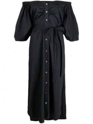 Rochie din bumbac Staud negru