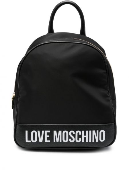 Rucksack mit print Love Moschino schwarz
