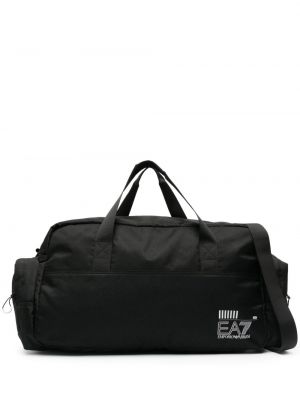 Чанта с принт Ea7 Emporio Armani черно