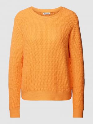 Dzianinowy sweter Tom Tailor pomarańczowy