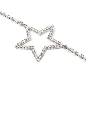 Křišťálový náhrdelník s hvězdami Alessandra Rich stříbrný