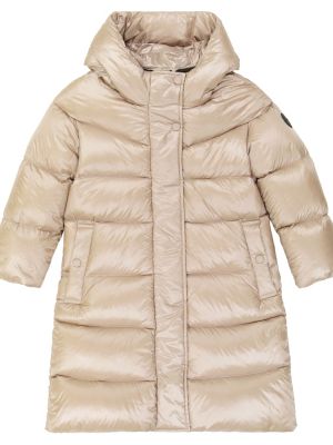 Ned kåpe for jenter Woolrich Kids beige