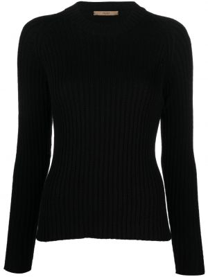 Пуловер от мерино вълна Nuur черно