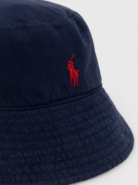 Laneni šešir Polo Ralph Lauren plava