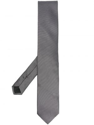 Žakardinis šilkinis kaklaraištis Corneliani juoda