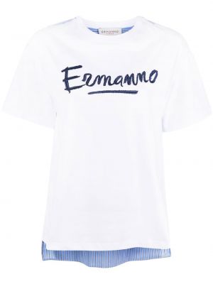 Памучна тениска бродирана Ermanno Firenze