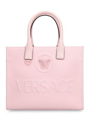 Τσάντα shopper Versace ροζ