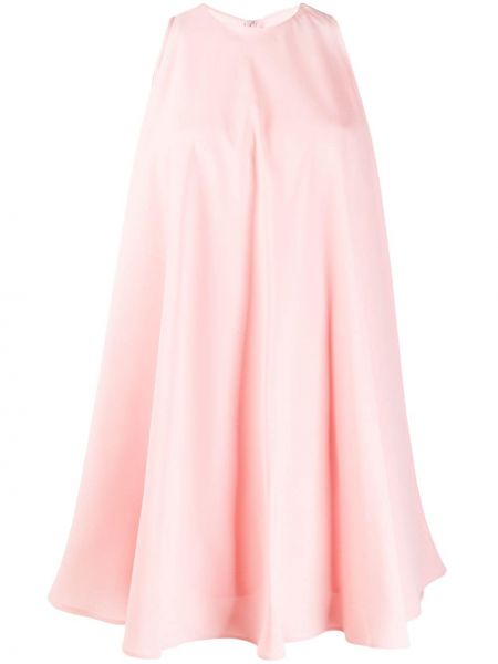 Расклешенное платье без рукавов расклешенное Sara Battaglia, розовое