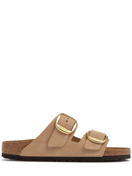 Spenne nubuck sandaler med reim Birkenstock rosa