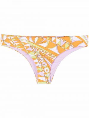 Abstrakt trykk trykt bikini Pucci oransje