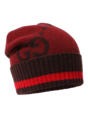Кашемировая шапка Gucci красная