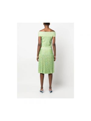 Sukienka midi plisowana Antonino Valenti zielona