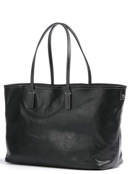 Хлопковая сумка шоппер Tommy Hilfiger черная