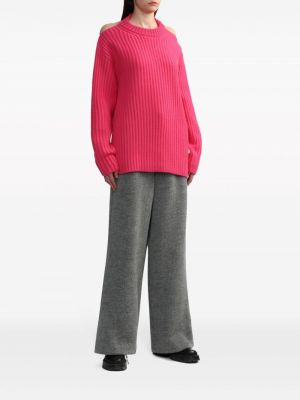 Sweter wełniany z wełny merino Botter różowy
