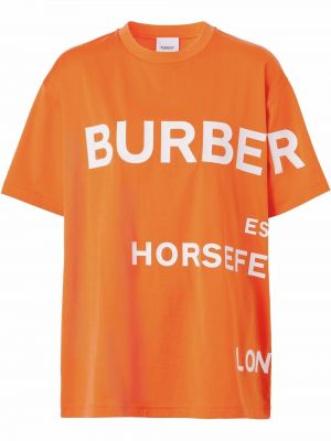 Oversized t-shirt Burberry orange