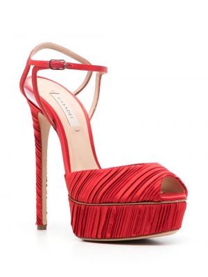Sandales à plateforme Casadei rouge