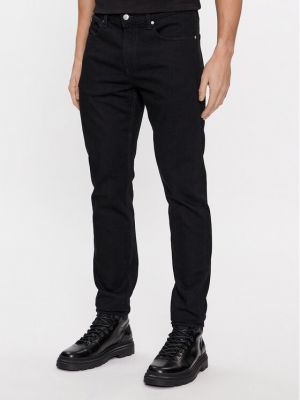Blugi skinny slim fit Calvin Klein Jeans negru