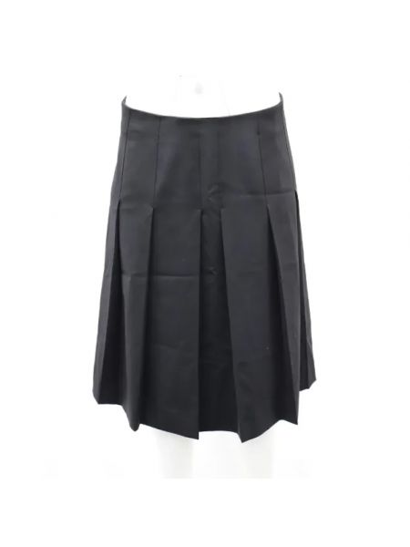 Spódnica wełniana retro Valentino Vintage czarna
