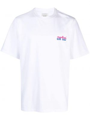 T-shirt di cotone con stampa Arte