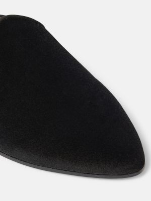 Zamatové domáce papuče Le Monde Beryl čierna