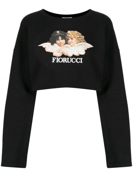 Trykt sweatshirt Fiorucci svart