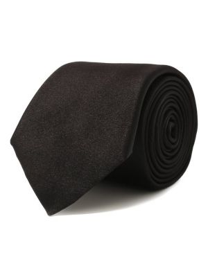 Шелковый галстук Giorgio Armani черный