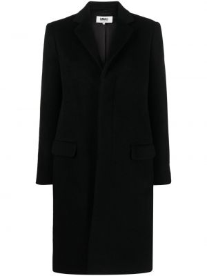 Μάλλινο παλτό mohair Mm6 Maison Margiela μαύρο