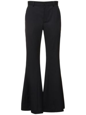 Czarne spodnie wełniane Noir Kei Ninomiya