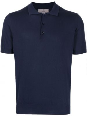 Poloshirt aus baumwoll Canali blau