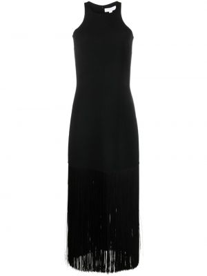 Вълнена вечерна рокля без ръкави Michael Kors Collection черно