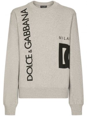 Trykt sweatshirt Dolce & Gabbana grå