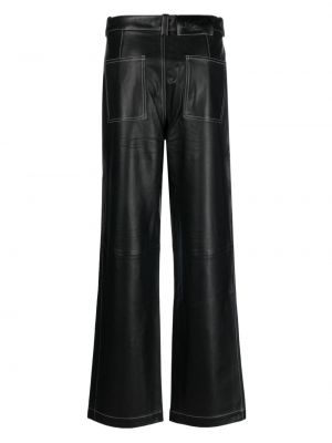 Pantalon en cuir Axel Arigato noir